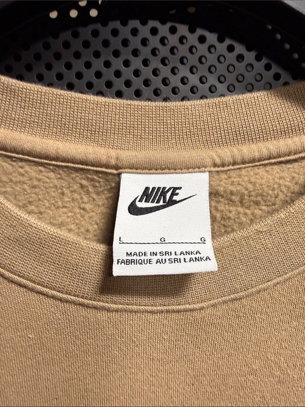 Nike Men’s Crewneck Sweatshirt - Tan - Picture 2 of 5